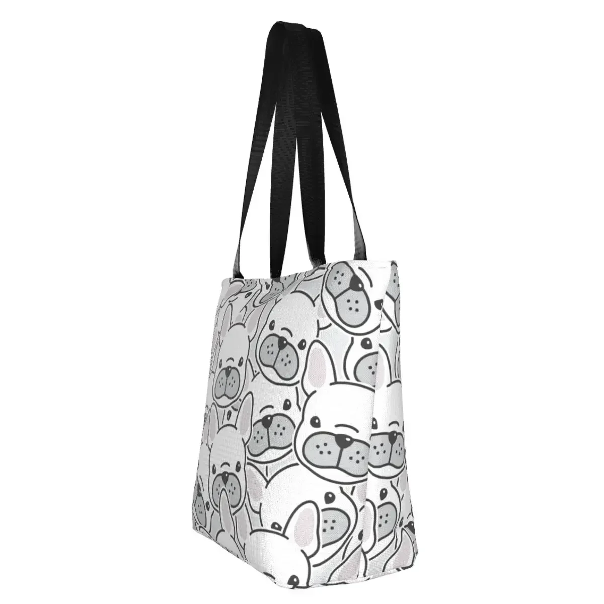 Сумка для покупок с изображением французского бульдога щенка