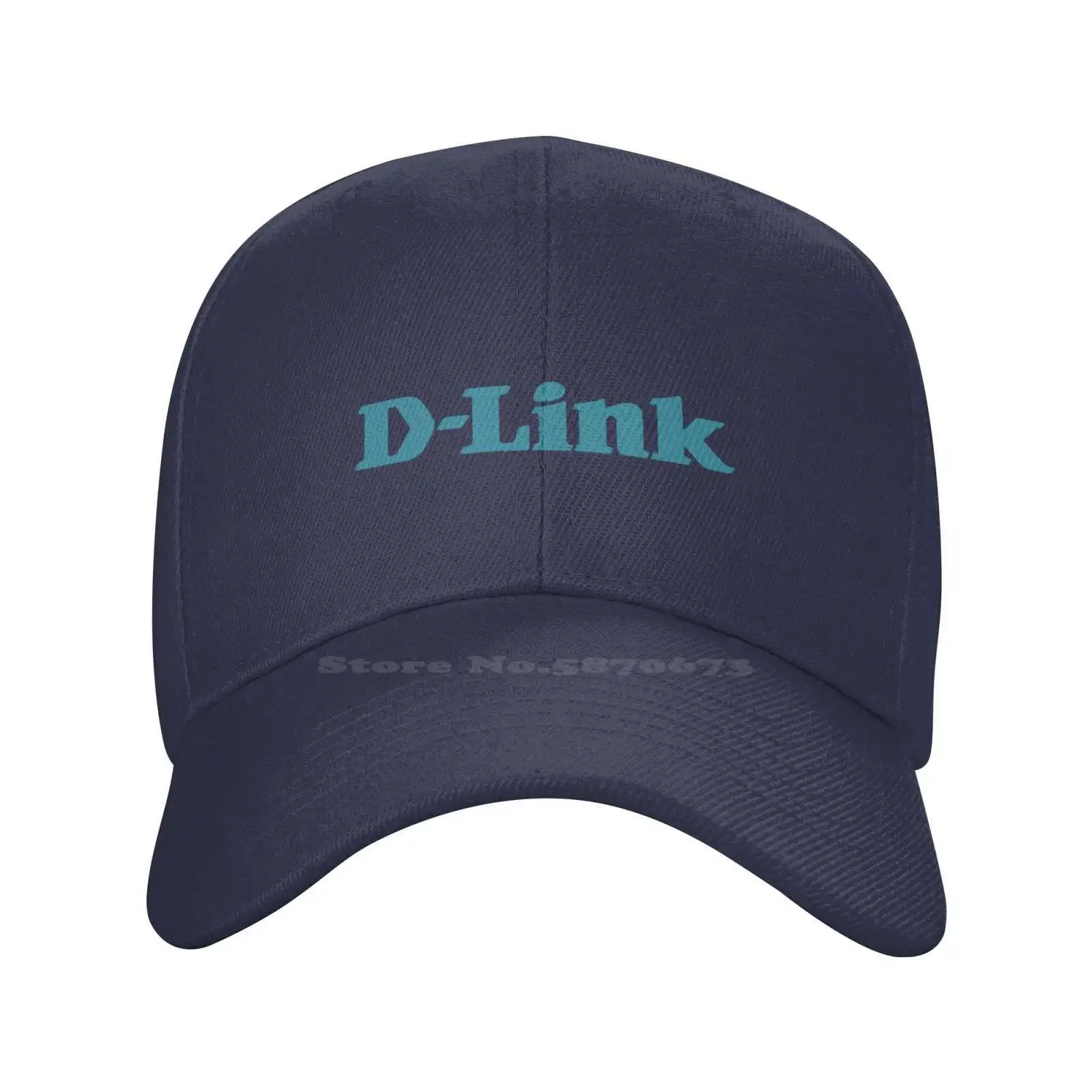 

D-Link Logo Printed Graphic Brand Logo High-quality Denim cap Knitted hat Baseball cap