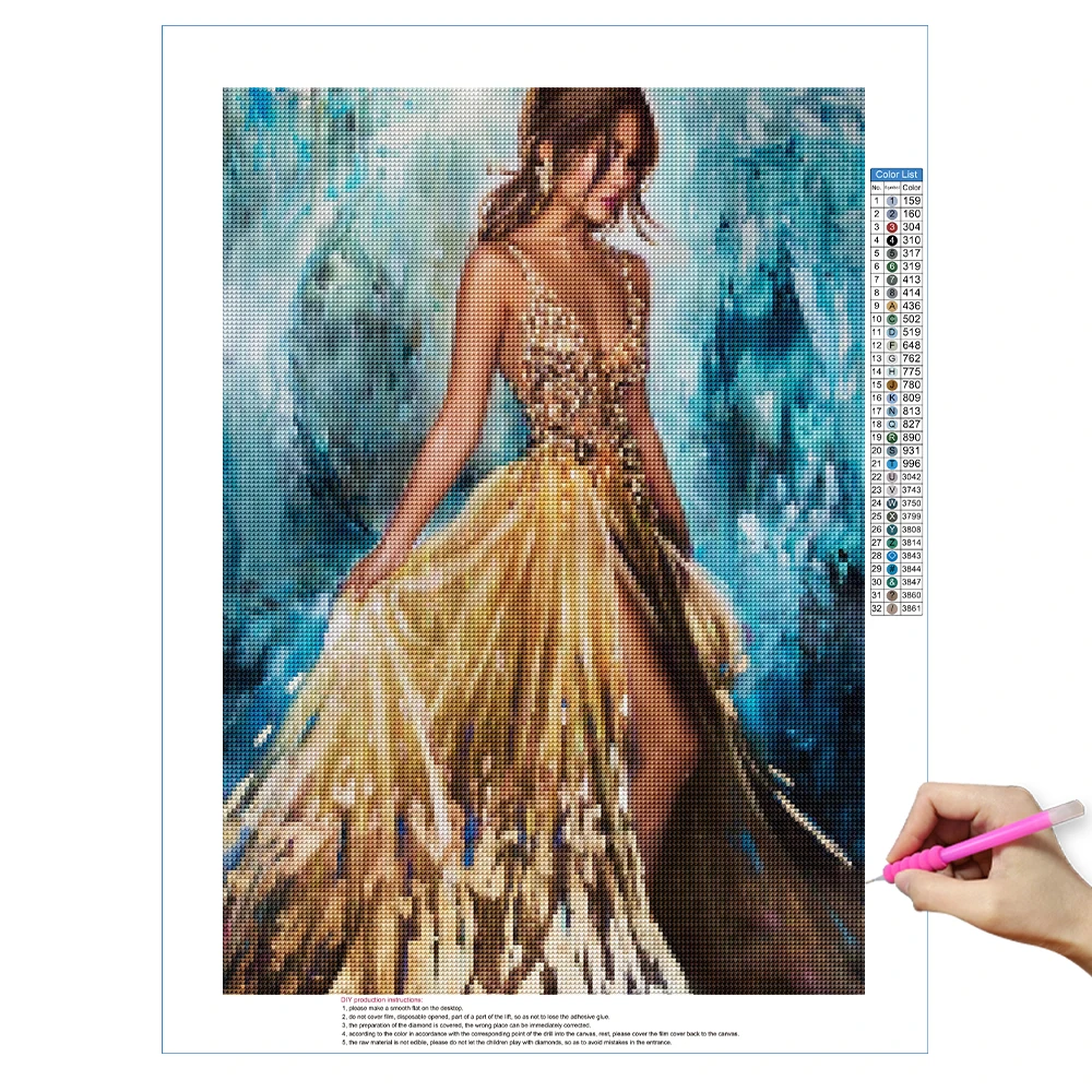 5D алмазная живопись сделай сам красивая девушка полная вышивка Алмазная мозаика