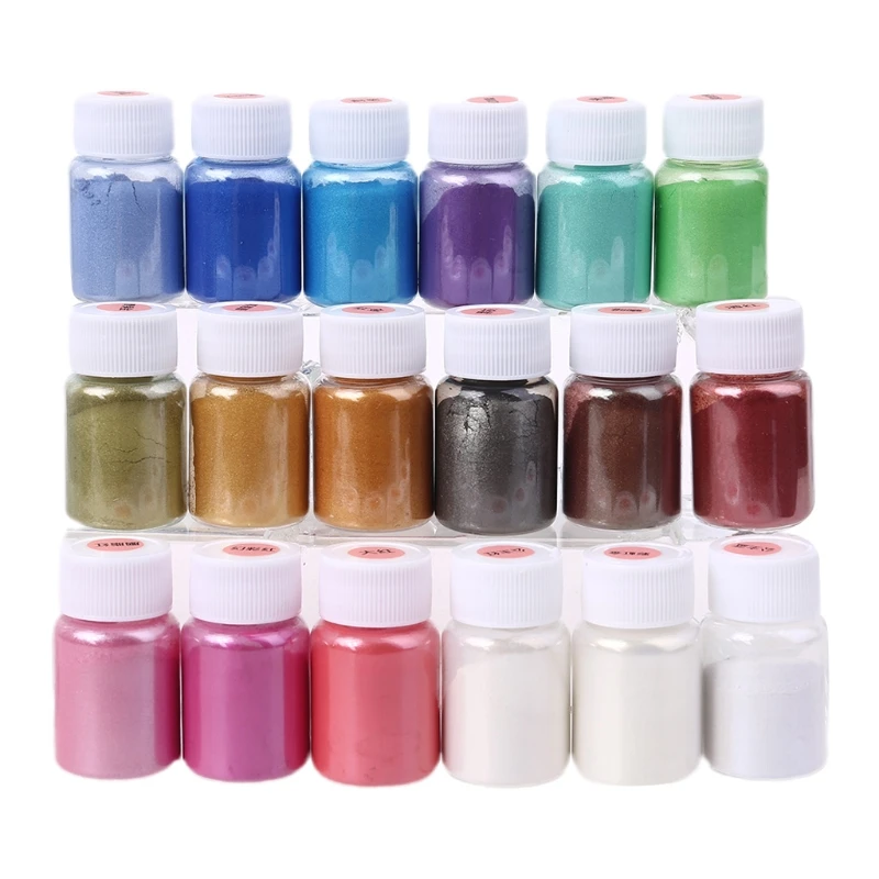 

1 Set Epoxy Resin Dye Pearl Pigment for DIY Candle Soap Handmade Cosmetic Grade Pearlescent Natural Mica Mineral Powder