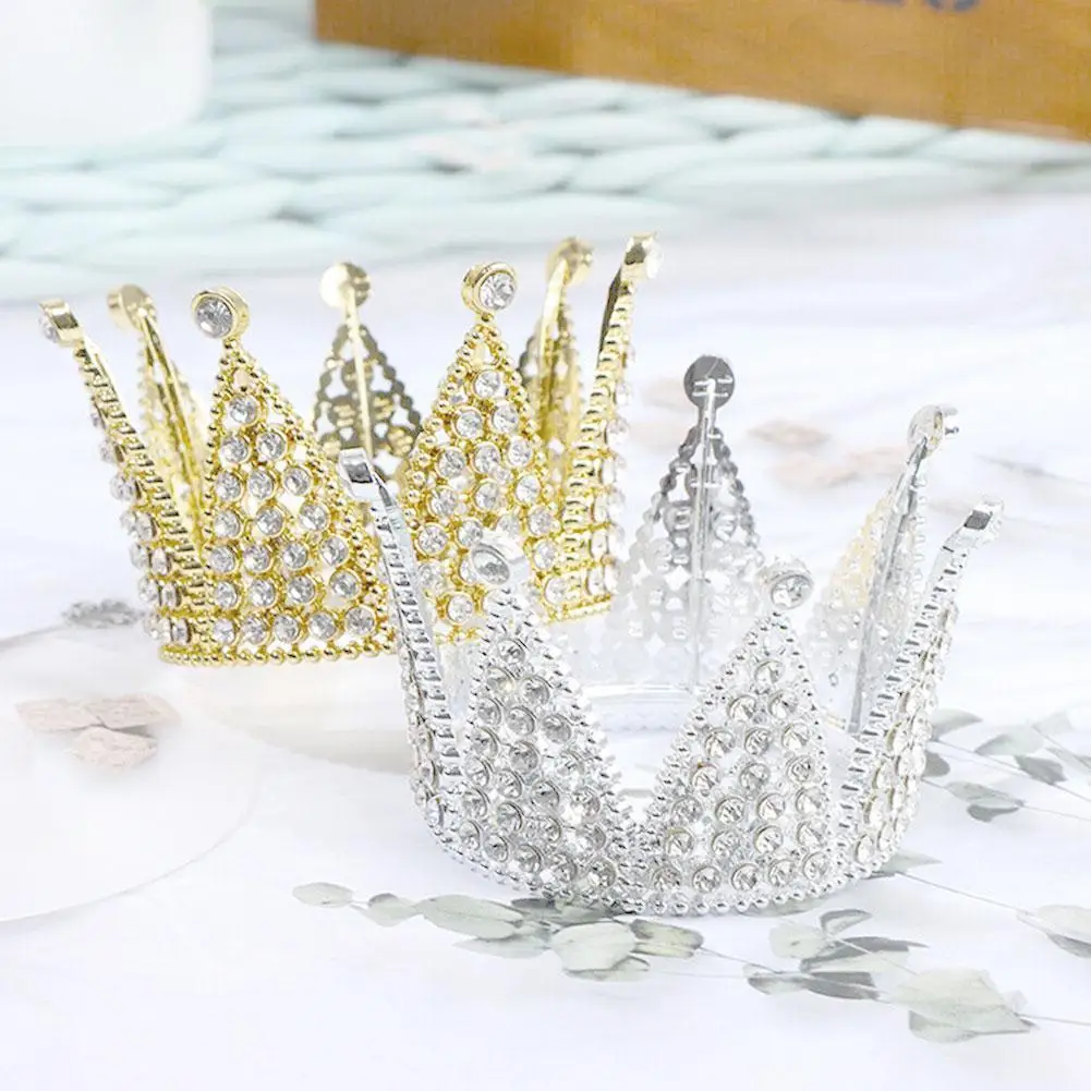 

2023 New Crown Cake Topper Decoration Elegant Wedding DIY Cake Birthday Wedding Party Decorating Baking Decoration Tools