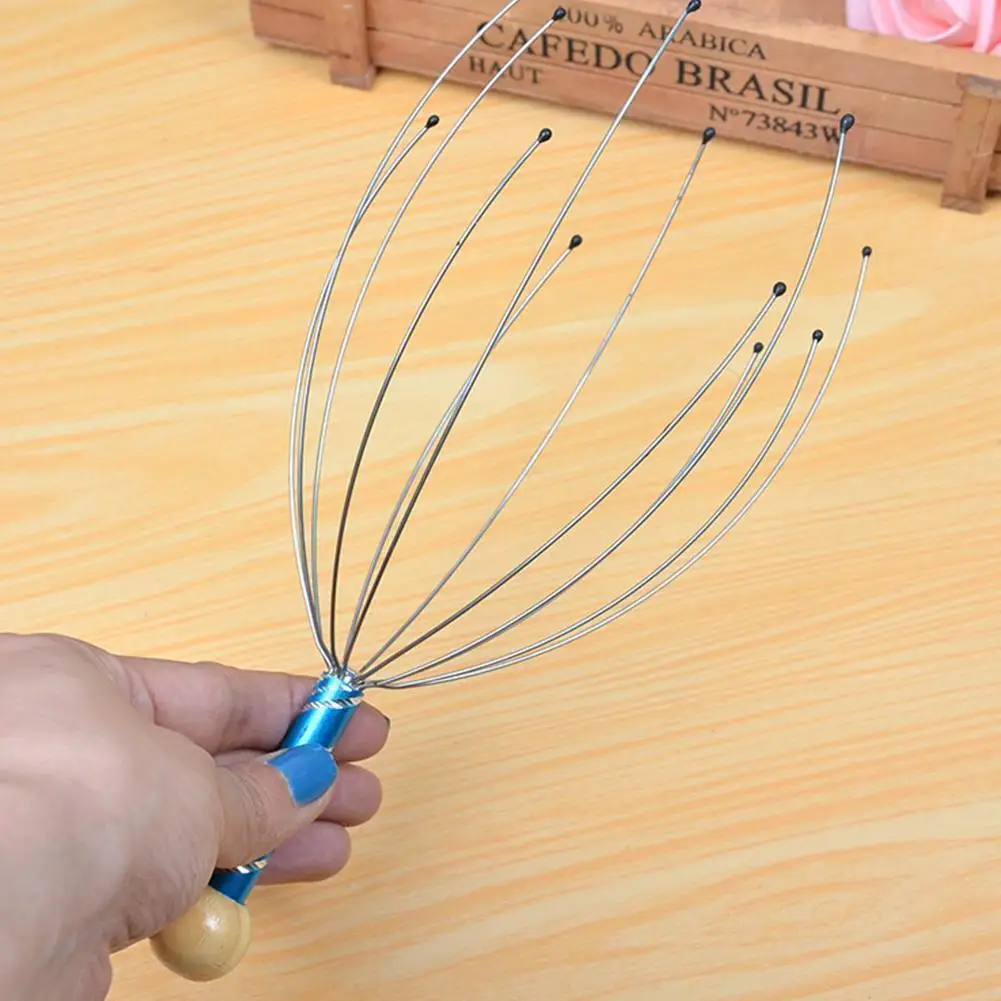 

1PC Octopus Head Massager Body Massager Scalp Relaxation Tension Instrument Relief Massager Metal Remove Muscle Tiredness H B2L0