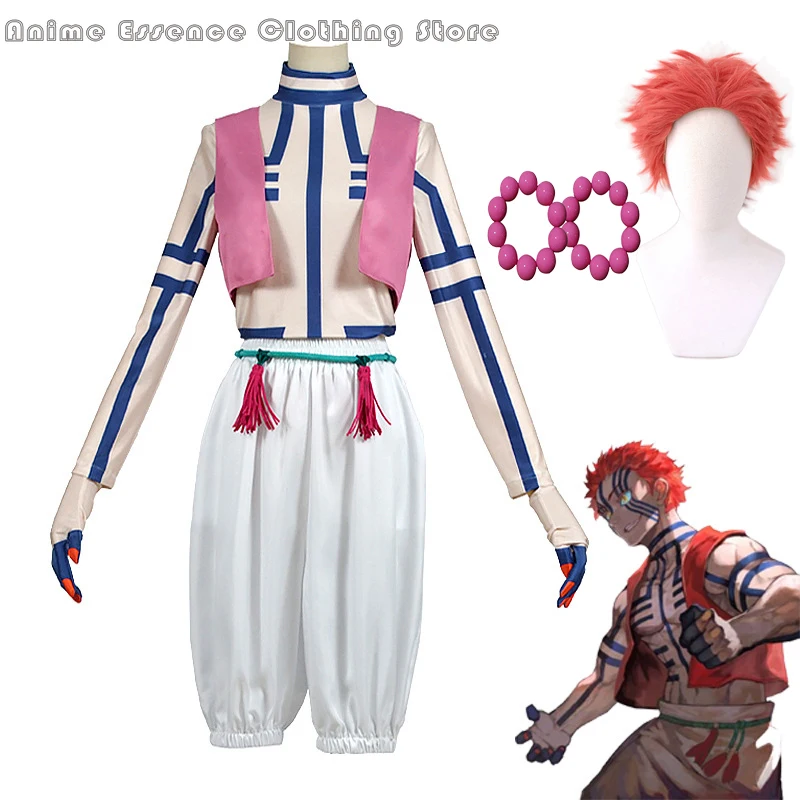 Аниме Demon Yaiba Akaza Komaji Косплей Костюм Slayer ролевая форма мужские костюмы на Хэллоуин