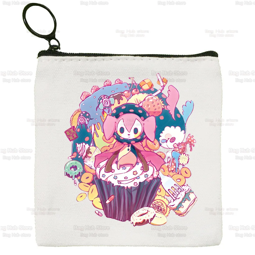 Puella Magi Madoka Magical Canvas Card Kaname Madoka Coin Purse Cute Anime Magi Akemi Mami Coin Mini Sakura Kyouko Zipper Bag