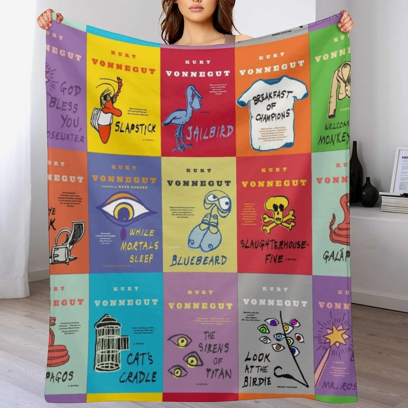 Декоративное одеяло Курта Воннегута роскошные одеяла для диванов