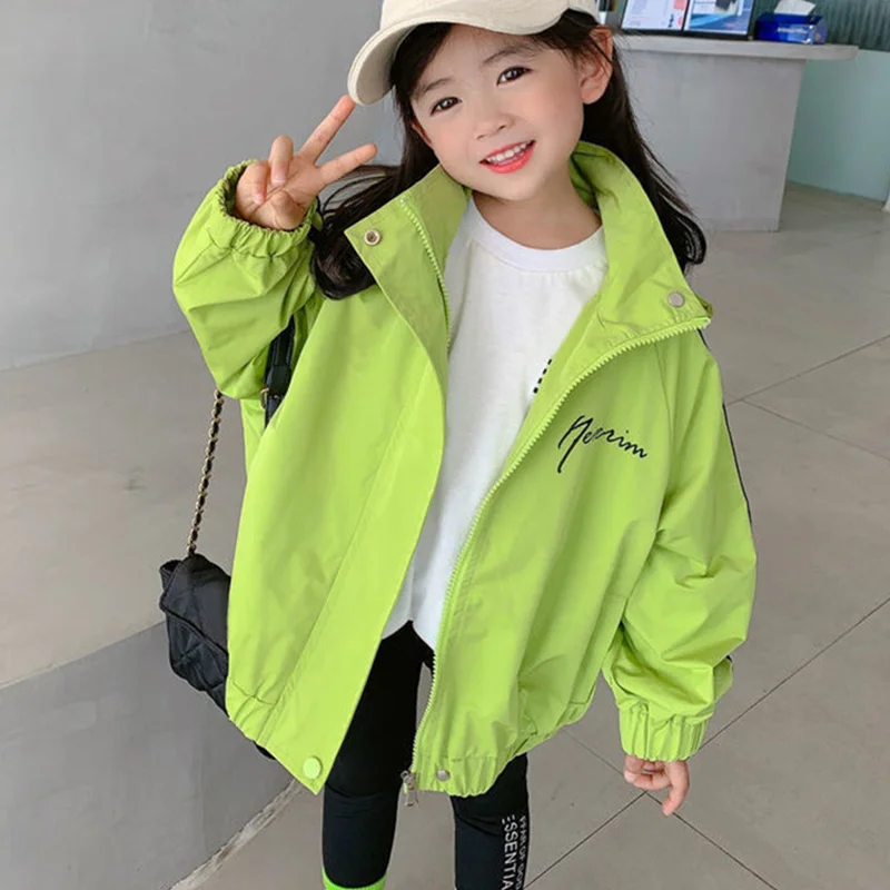 

Girls Baby's Kids Coat Jacket Outwear Cotton 2022 Casual Spring Autumn Overcoat Top School Sport Children's Clothing