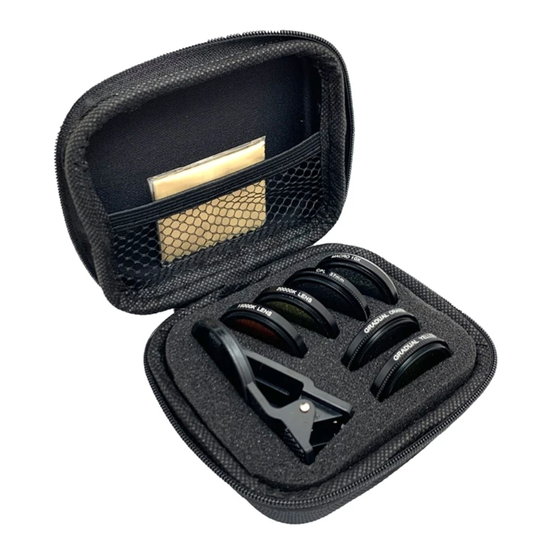 

Коралловые линзы для мобильного телефона с зажимом для объектива Универсальный фильтр для объектива камеры мобильного телефона