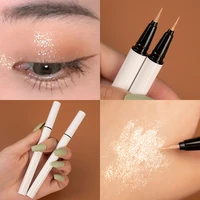 1pcs diamond glitter eyeliner pen waterproof highlighter pencil shiny eyeshadow lying silkworm liquid eye liner makeup cosmetic