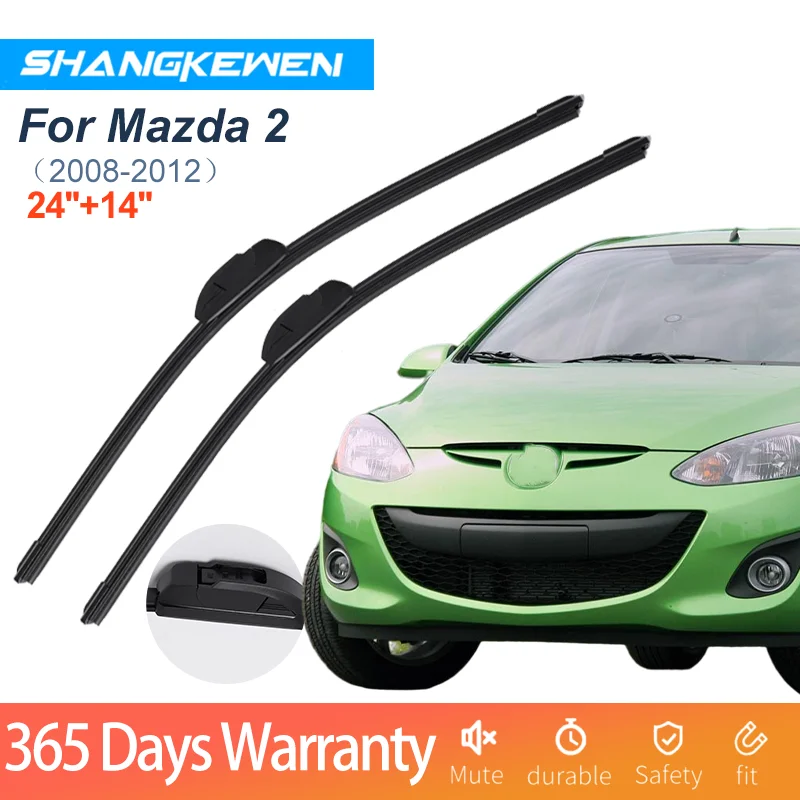 

Car Wipers Blade For Mazda 2 Universal Frameless Noise Reduction Silicone Windshield Rubber ShangKeWen Wipers Mazda Accessories