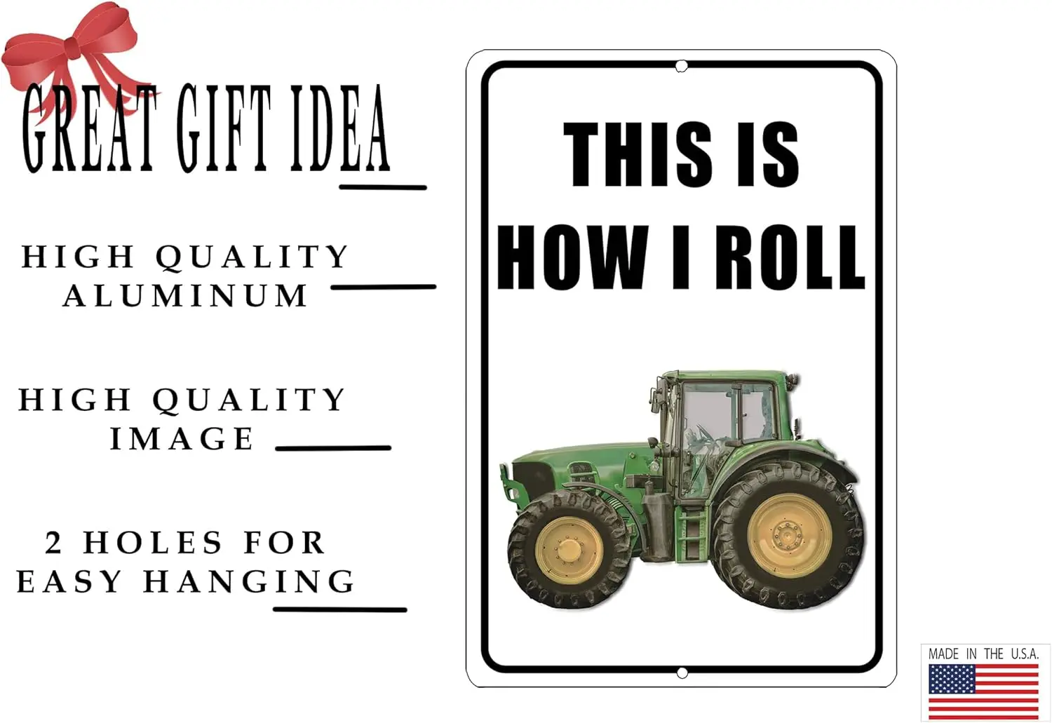 Funny Ths s How Roll Trctor Frm Rncher Srcstc Metl Tn Sgn Wll Декор Mn Cve Br Offce Grge Shop Домашний декор Комнаты