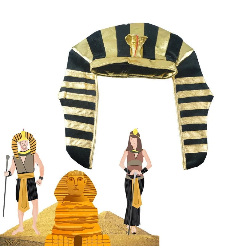 Египетская египетская шляпа для косплея короля фараона сценическое
