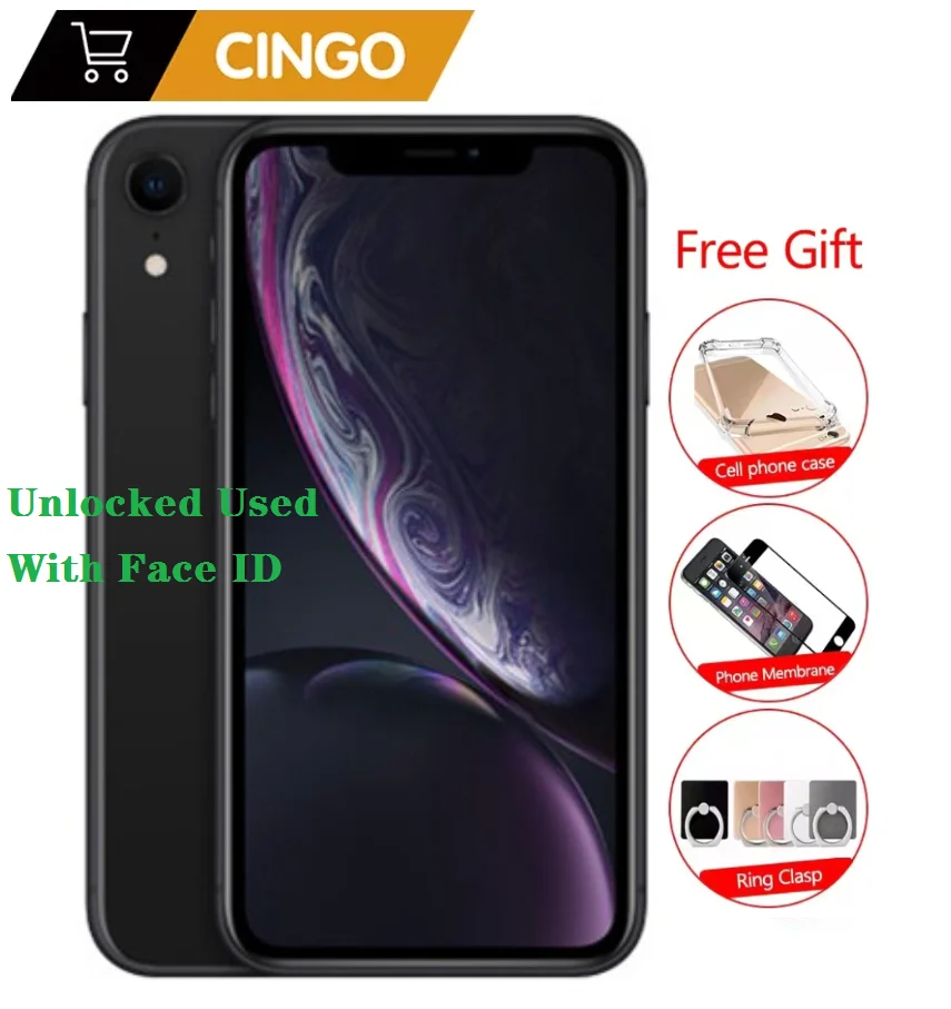 

Оригинальный Apple iPhone XR, разблокированный телефон, iphone xr, 4G LTE, 6,1 дюйма, шестиядерный, 12 МП, 3 Гб ПЗУ, 64 ГБ/128 ГБ/256 ГБ