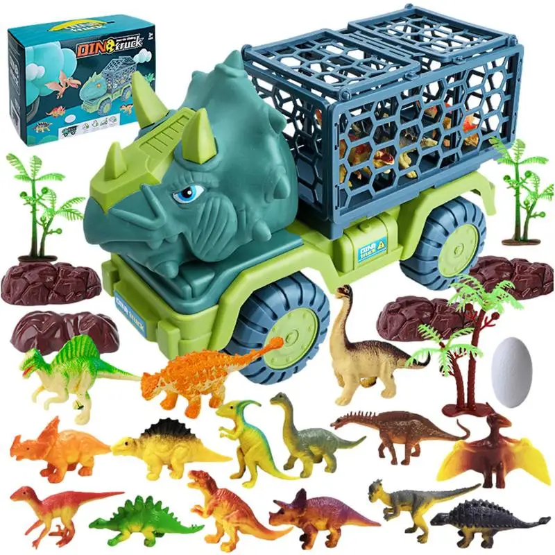 

Dinosaur Truck Oversized Carry Car Toys 15 In 1 Kids Toys For Halloween Christmas New Year Spring Festival Thanks Giving Day