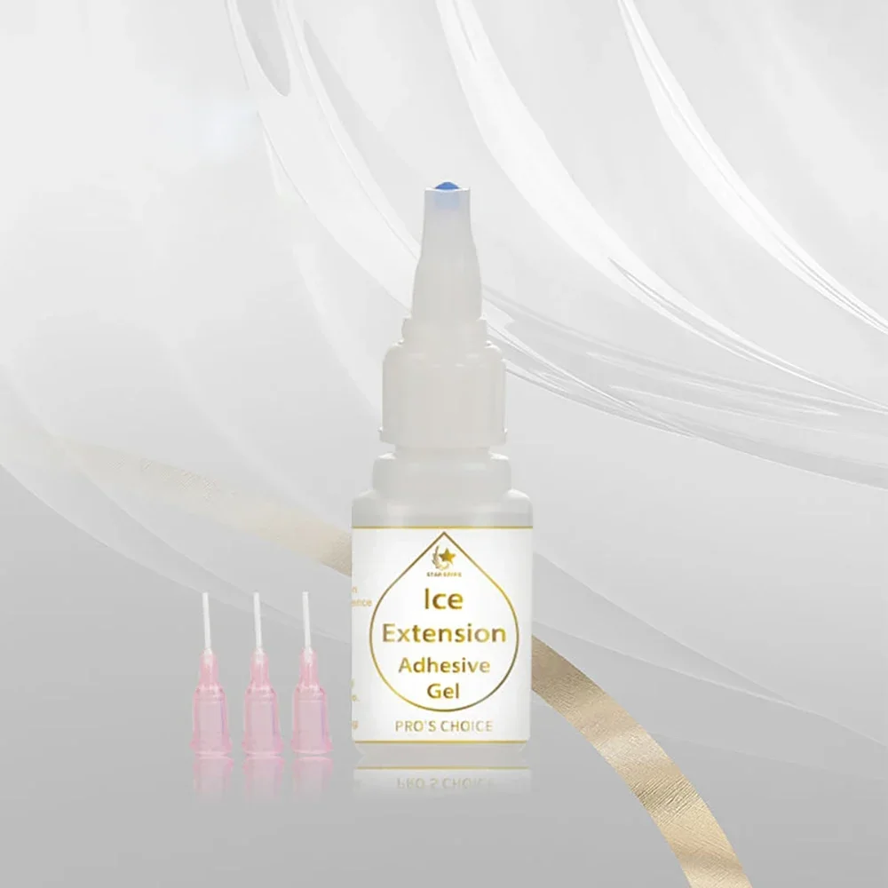 Клей-гель для наращивания волос со льдом набор холодного склеивания наращивание