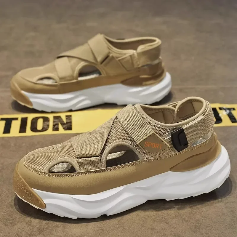 Сандалии мужские для пляжа Баотоу накидки Спортивные Повседневные