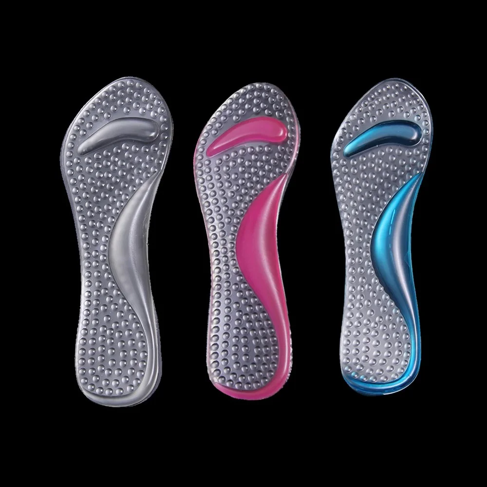 

1Pair Women Silicone Gel Massage Arch Support Insoles Orthotic Flatfoot Prevent Foot Cocoon High Heels Shoes Pad