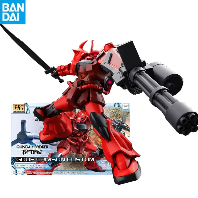 

Bandai Gunpla Hg 1/144 Gouf Crimson Custom Gundam Assembled Model Movable Joints High Quality Collectible Toys Models Kids Gift
