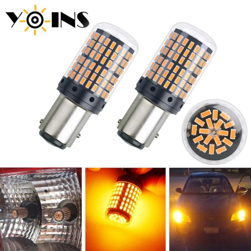 

10X Signal Lamp BAY15D P21/5W 1157 Bulb 3014 144SMD LED Car Brake Backup Light 12V White Red Amber 6000k Auto Turn Signal Lights
