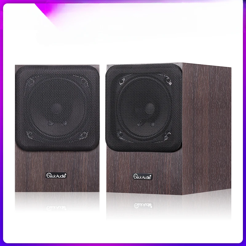 

Small-sized 5-inch full-frequency HIFI bookshelf speaker Home study bedroom high-fidelity passive audio amplifier perfect match.