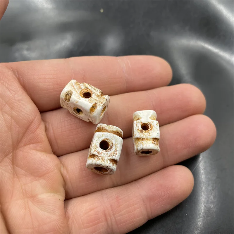 

Аксессуары для украшения «сделай сам», белые Агатовые Бусины в стиле ретро