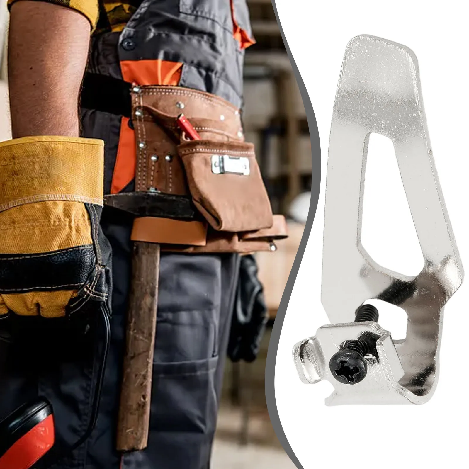 1pc Belt Clip Hook With Screw For Milwaukee Drills Impact Driver Bit Holder Hooks Clip Electric Dril Power Tools Accessories