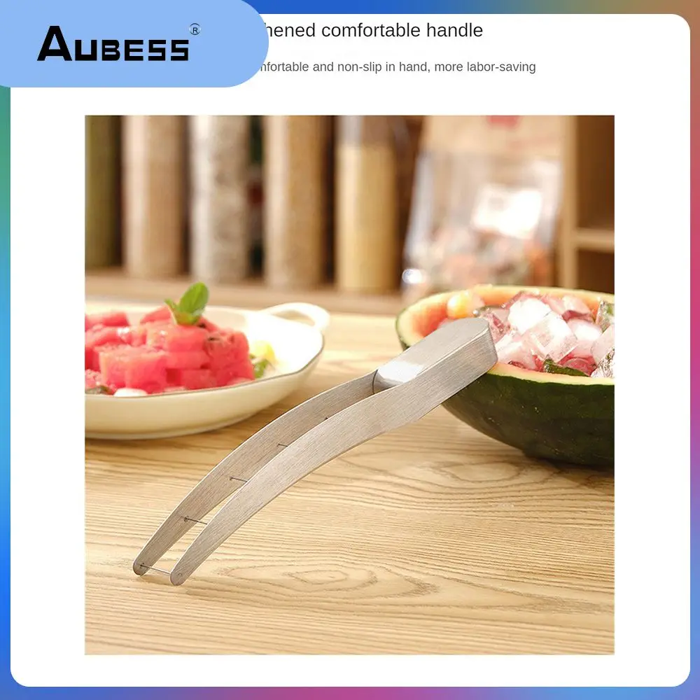 

Fruit Eating Tool Set Fruit Divider 304 Stainless Steel Watermelon Cutter Convenient Fruit Cutter Watermelon Kitchen Accessories