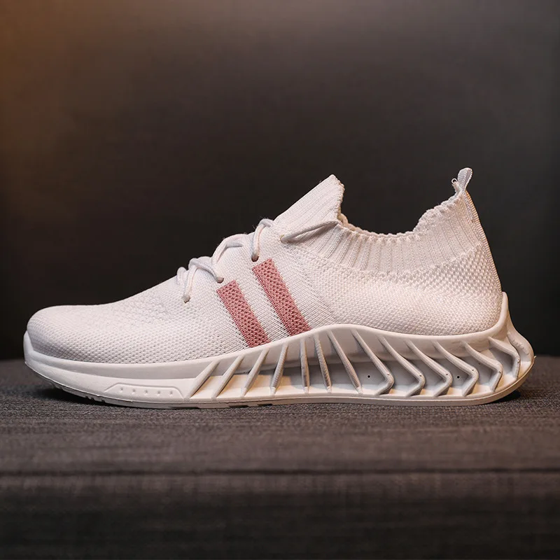 

Новинка весны 22, трендовая женская обувь на шнуровке, настоящие летающие носки, Корейская версия, универсальная модная женская обувь