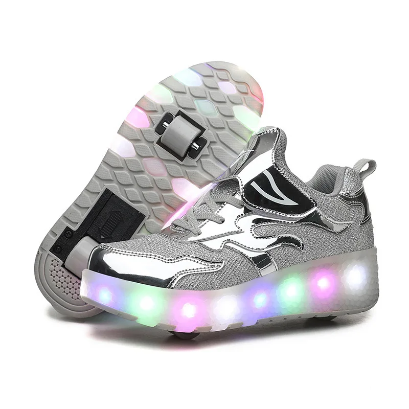 

adult Roller Shoes Fashion Double Row Sliding New 2022Roller Skates Wheel Brake Sneaker Quad