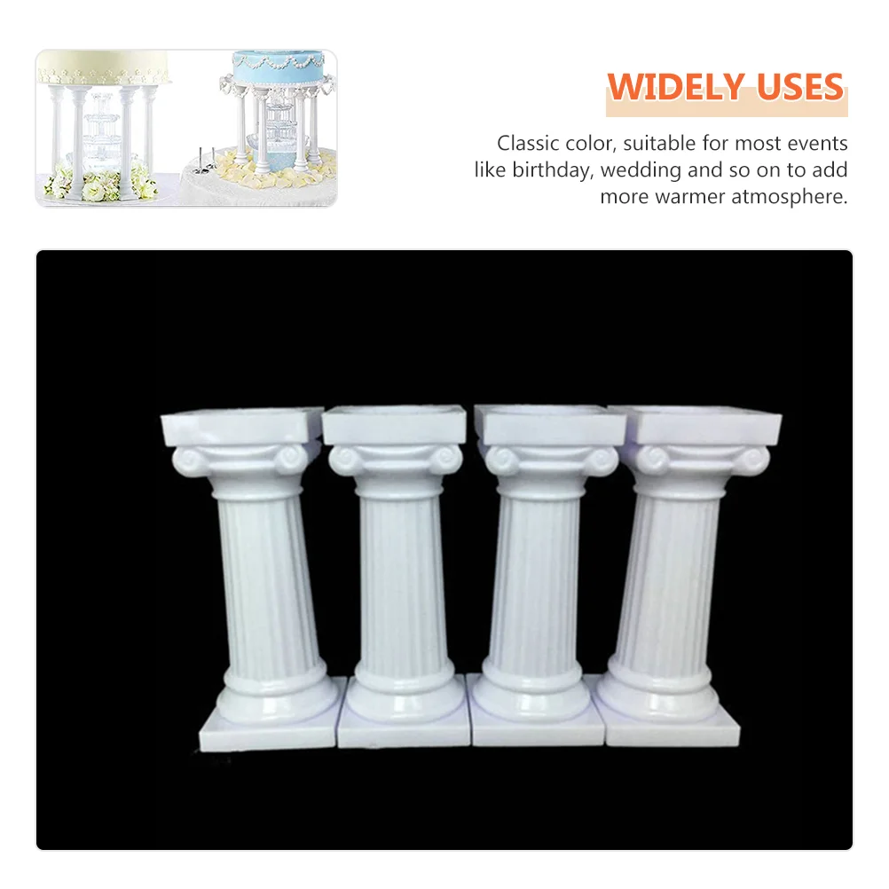 8 шт. римская колонна подставка для торта дисплей десерта кексов пластиковые