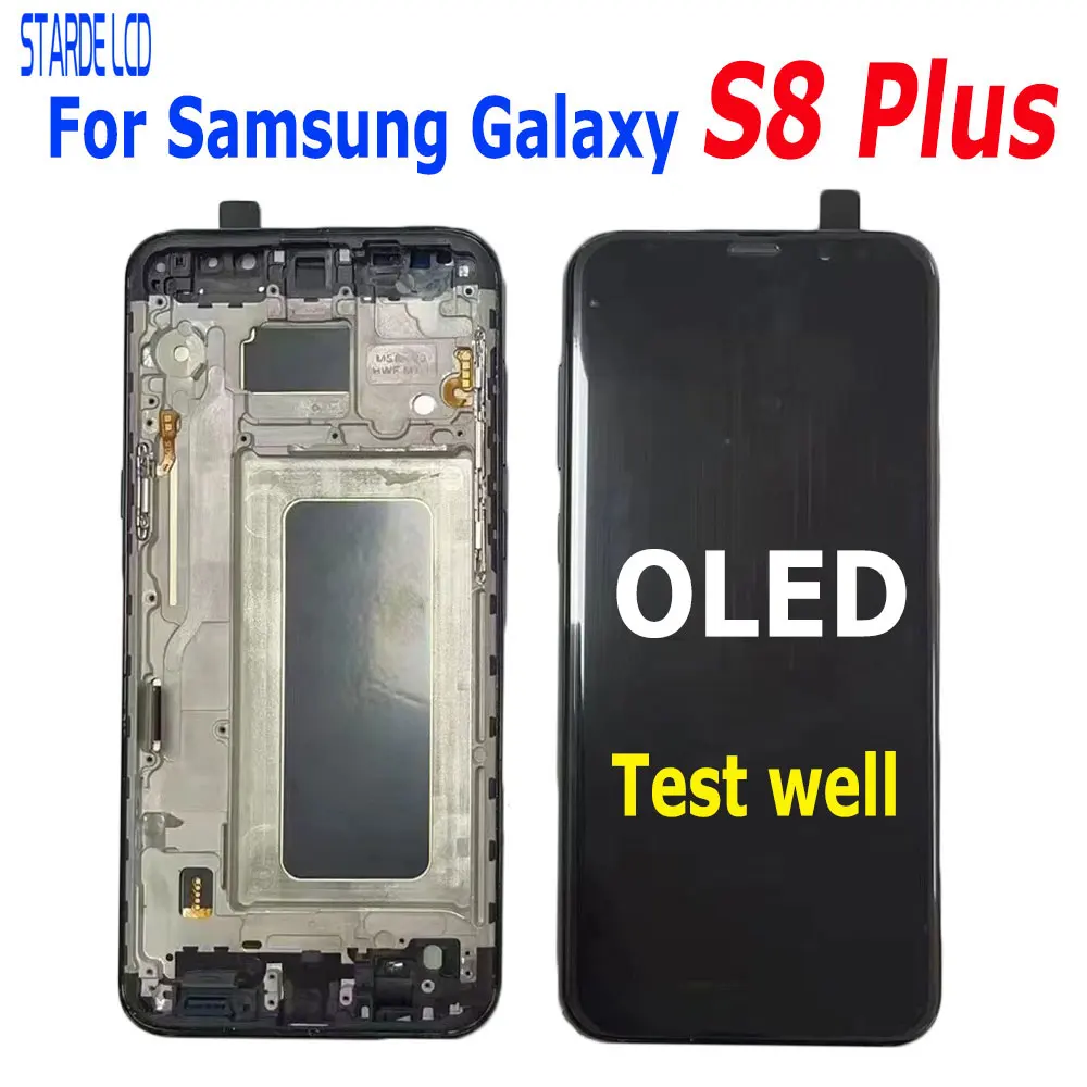 

New OLED Display with frame For SAMSUNG Galaxy S10 G973 S10 Plus G975 LCD for Samsung s8 plus G955 Touch Screen Repair parts