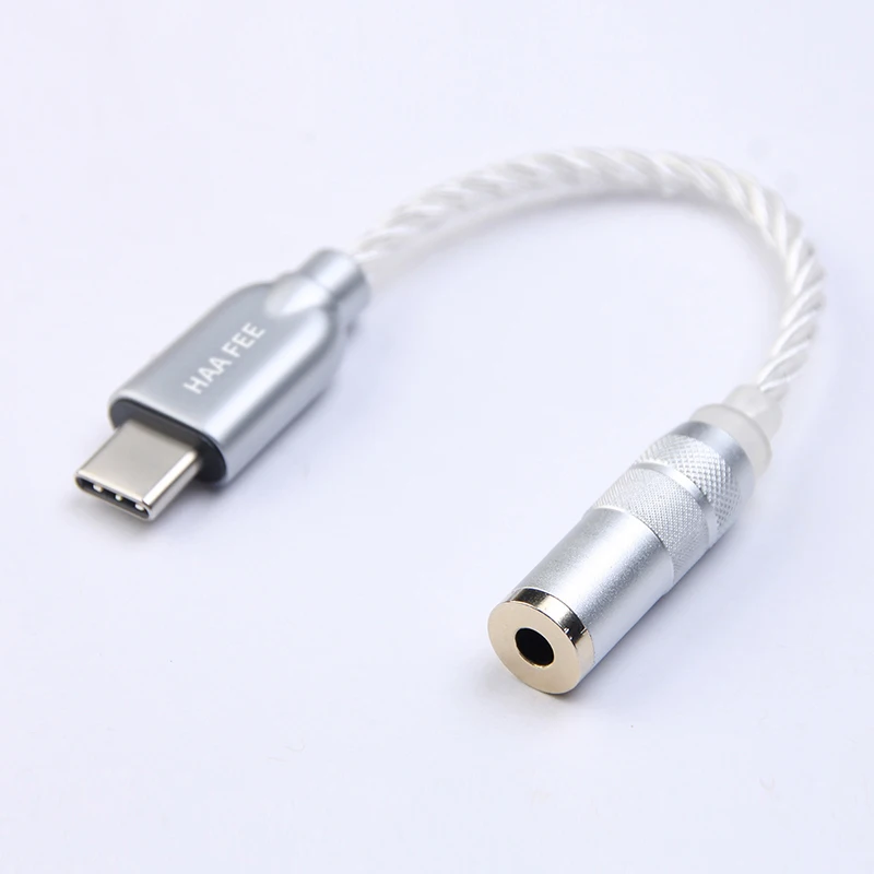 HAA FEE USB DAC Cable Portable Headphone Amplifier for Smartphone With ES9281AC 32bit/768kHz DSD512 MQA |