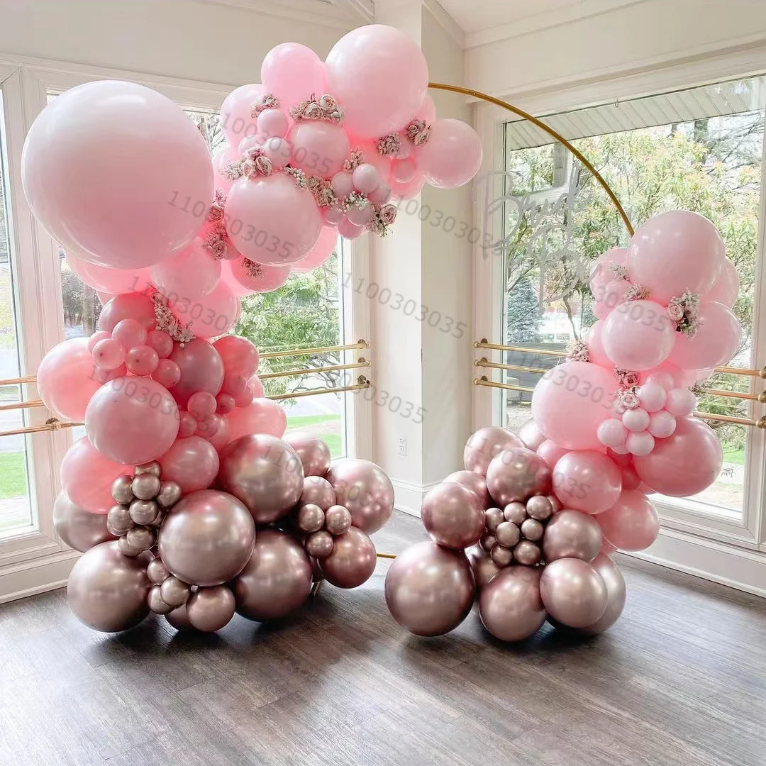 

122pcs 5/10/18inch Ping Latex Balloons Arch Garland Kit For Birthday Wedding Bachelorette Party Decorations Baby Shower Globos