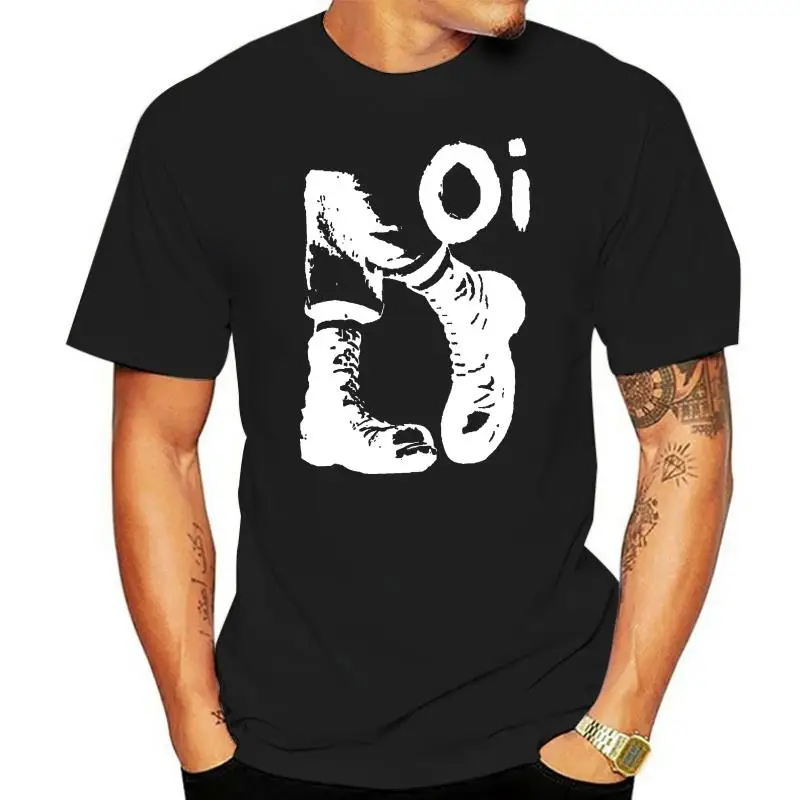 

¡Skinhead Oi! Camiseta con estampado de Punk Rock Hardcore para hombre y mujer, ropa Hipster con cuello redondo