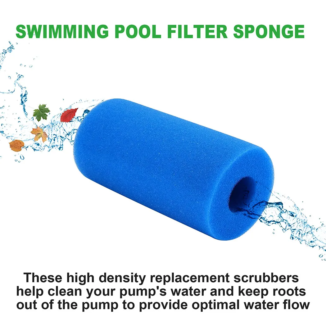 

Durable New Practical Filter Sponge Re-usable Washable Cartridge Replacement Reusable Swimming 3 Pcs Foam Sponge