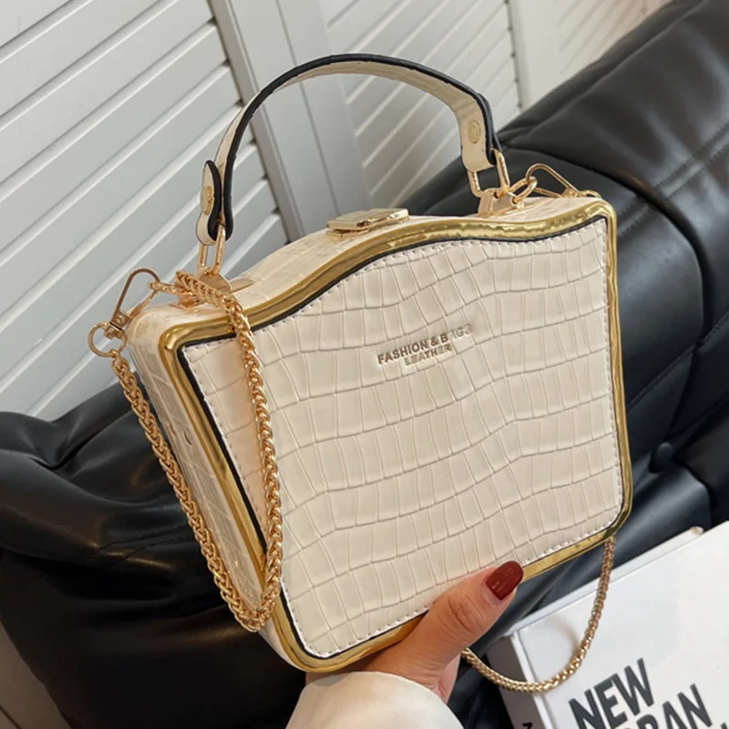

Fashion Women Small Totes Box Bags Chain Crossbody Bag Shoulder Bag Ladies Blue Purses and Handbags Party Evening Clutch Wallet