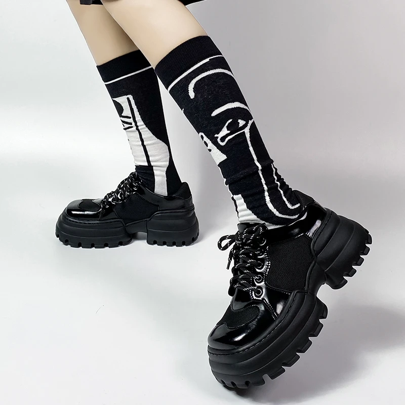 Женские кроссовки на массивной платформе брендовые дизайнерские ботинки