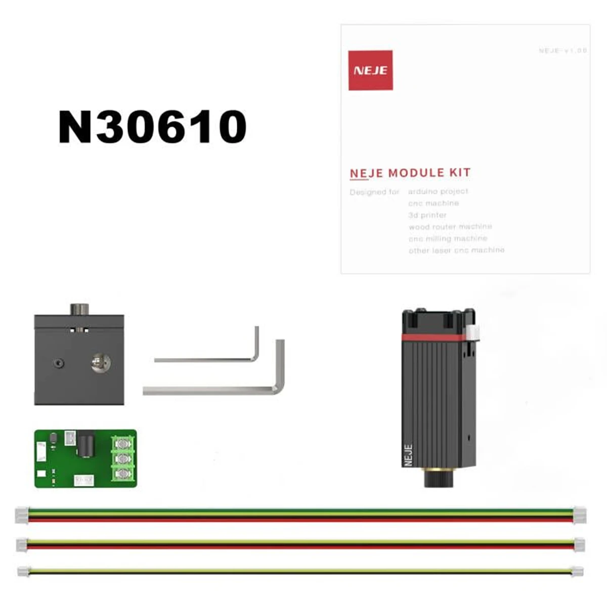 NEJE N30610 15W Laser Module Kit CNC Blue Light With TTL / PWM Modulation for NEJE Laser Engraver Laser Cutting DIY