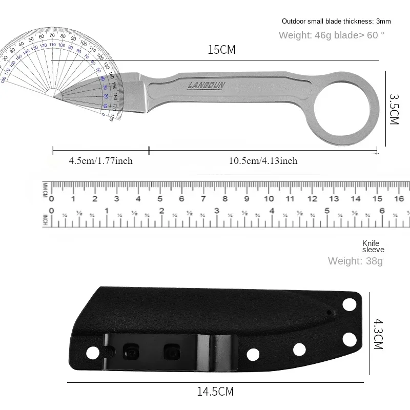 Портативный карманный нож K 2025 + ножны