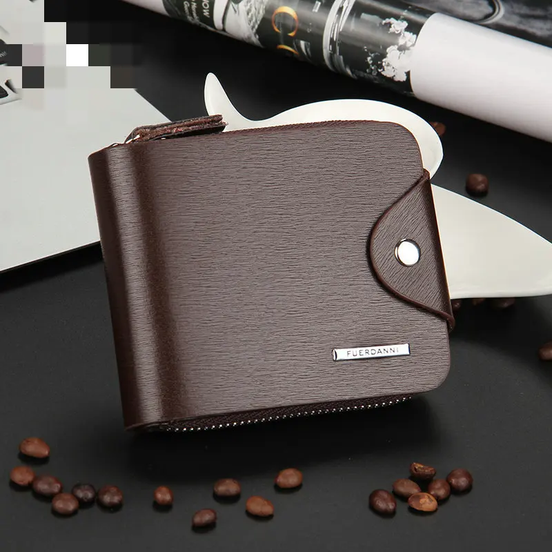 

Men'S Wallet Purse 2022 New Fashion Small Boy Coin Pouch Male Clutch High Quality Genuine Leather Luxury Designer Card Holder