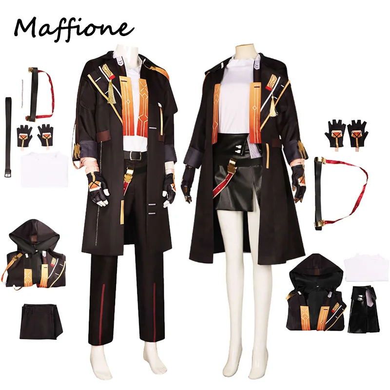 

Костюм для косплея аниме Trailblazer Game Honkai, одежда для ролевых игр, мужская куртка, Женская юбка, яркий карнавал