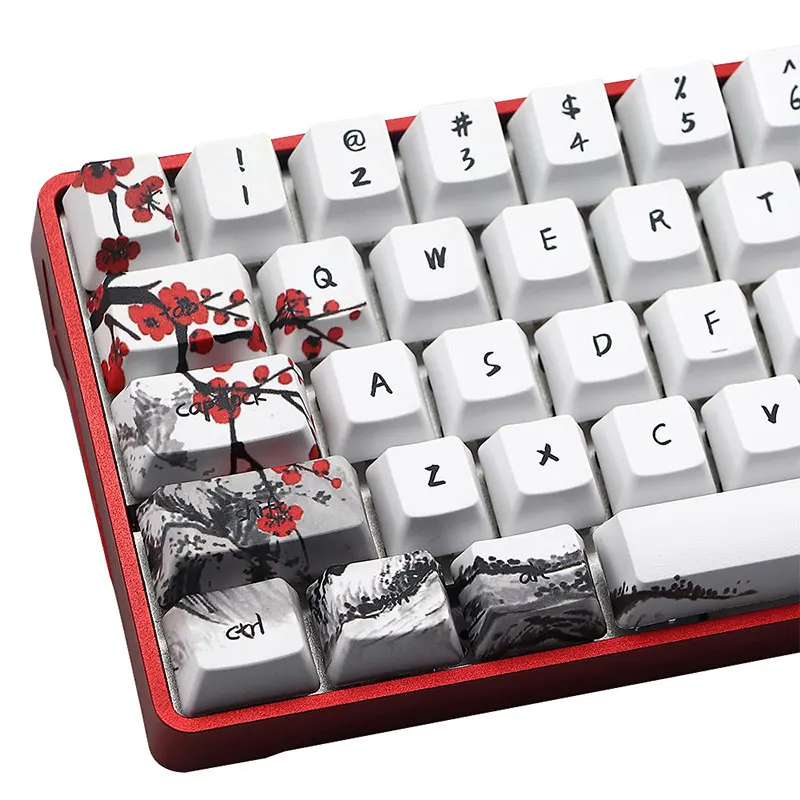 Колпачки для клавиш PBT 71 ключ GH60 GK61 GK64 SK61 Anne Pro сублимационные русские корейские