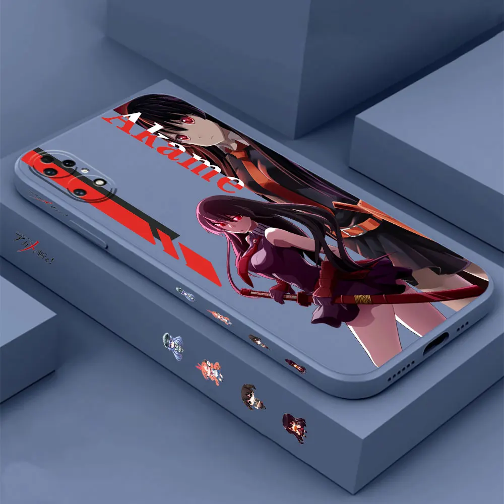 Akame Ga Kill Akame Phone Case For Huawei P60 P50 P40 P30 P20 Mate 50 40 30 20 20X 10 Colour Liquid Silicone Cover Funda Cqoue