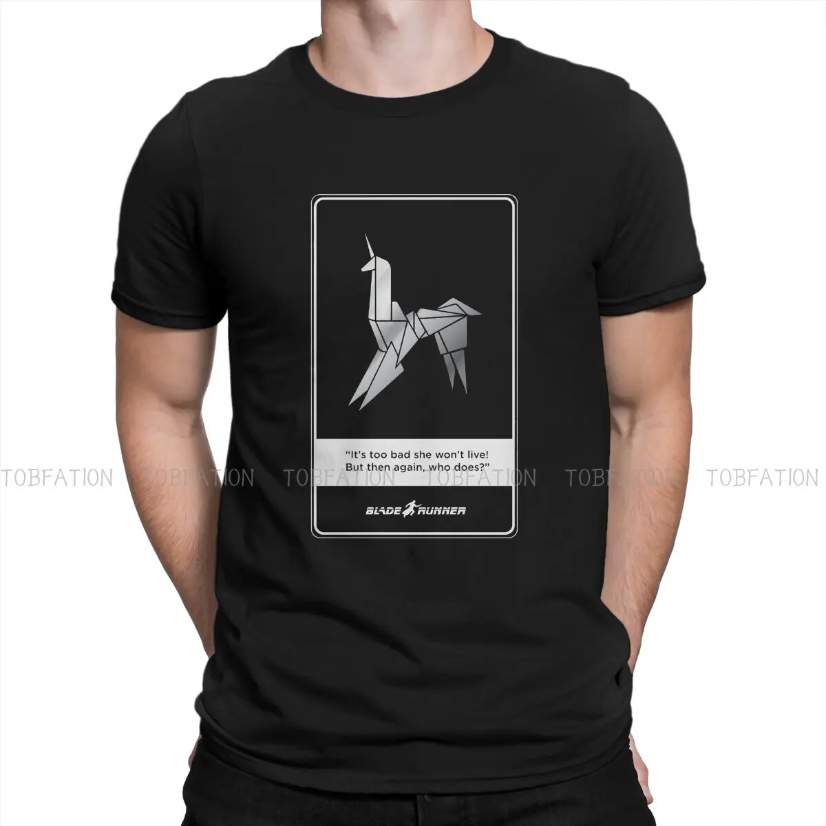 

Movie Blade Runner Unicorn Cotton T Shirt Vintage Homme Men's Tshirt O-Neck Short Sleeve