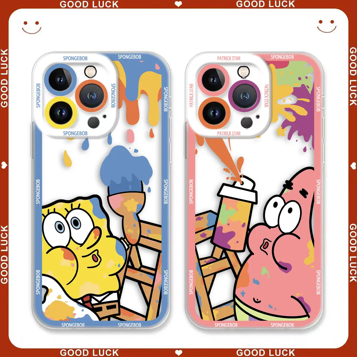 Забавный мультяшный S-Губка Боб глаза ангела прозрачная фотография для VIVO V25 V27E V29E