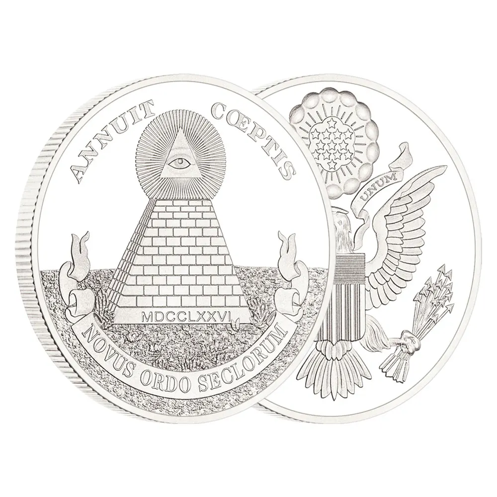 

Масонские памятные монеты Глаз Свободы