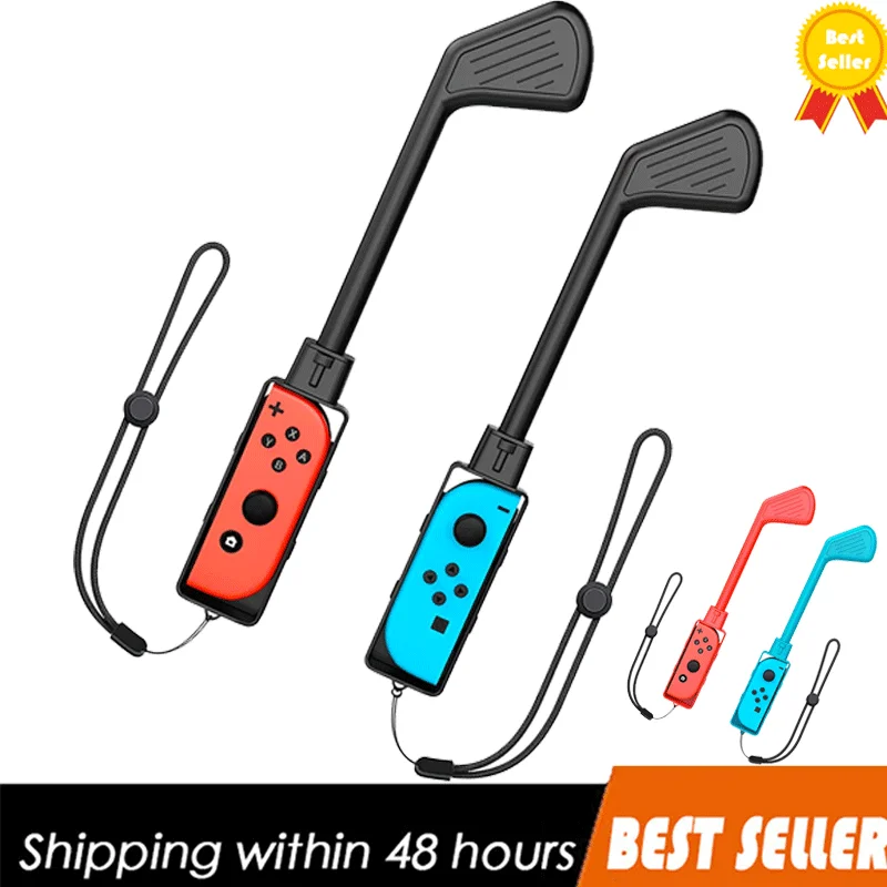 

Joy-Con Golf Club for Nintendo Switch/Switch OLED, Golf Games Accessories Controller Grip for Mario Golf Super Rush