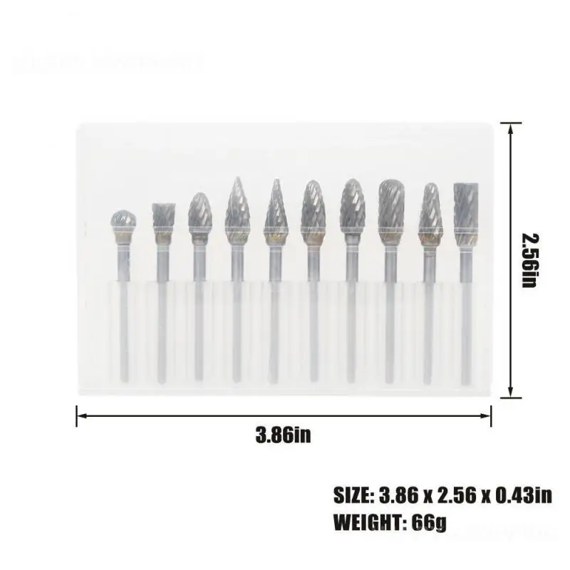 

/set 3*6mm Tungsten Carbide Burr Bit CNC Engraving 1/4" Rotary Cutter Files For Dremel Electric Grinding Shank Rotary Burr