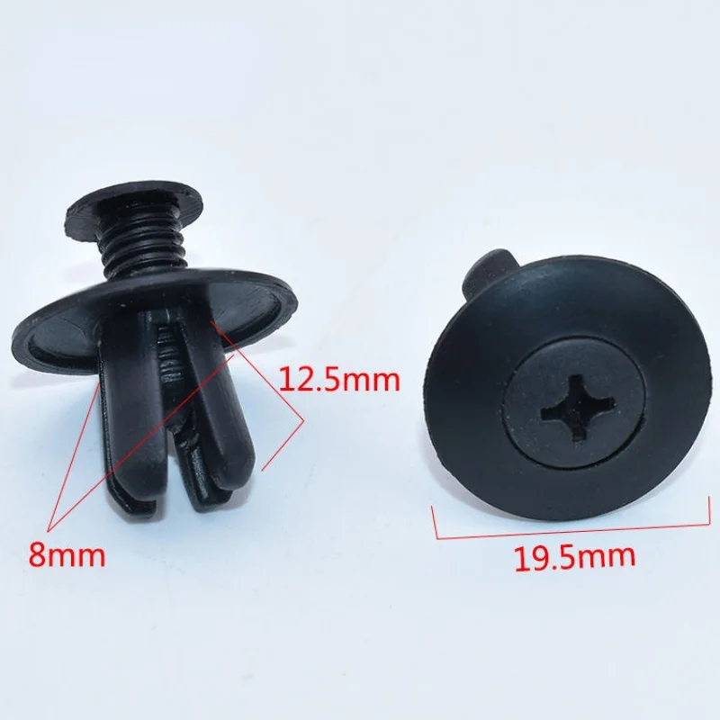 10 шт. 8 мм Автомобильный расширительный Зажим пластиковый винт сердце пирсинг