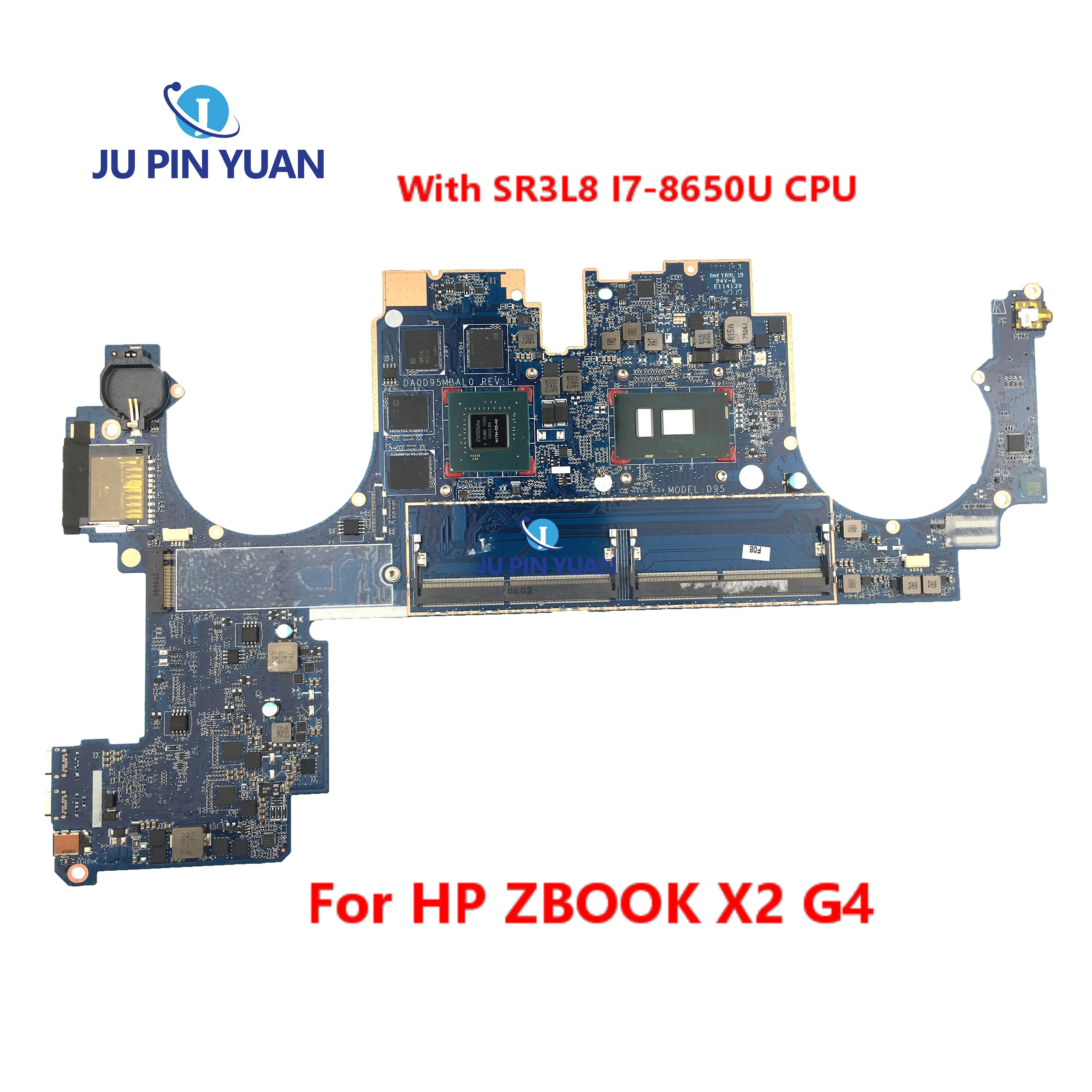 

DA0D95MBAL0 L13281-001 для HP ZBOOK X2 G4 ноутбук материнская плата с SR3L8 I7-8650U CPU N17M-Q3-A2 GPU DDR4 100% тестирование
