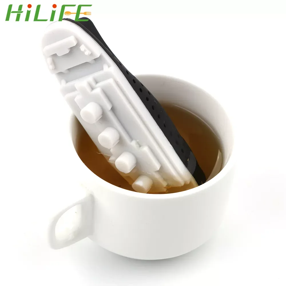 

HILIFE Tea Strainer Titanic Shape Empty Silicone Infuser Creative Ship Style Herbal Filter Diffuser Teaware